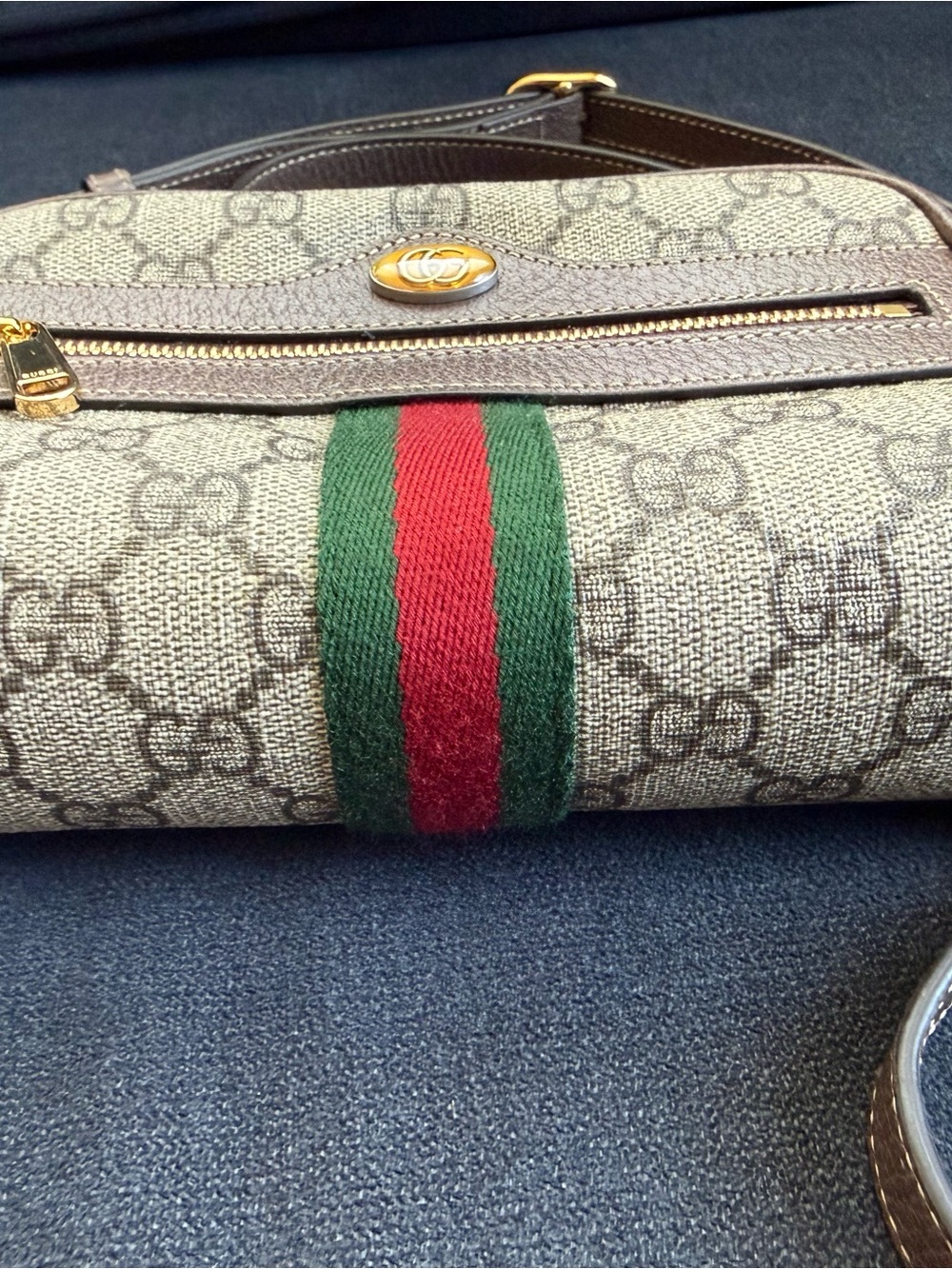 Gucci GG Ophidia Supreme Brown Mini Bag Crossbody Monogram - Picture 6 of 16